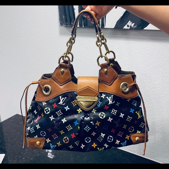 Louis Vuitton Black Multicolor Ursula MM - Picture 7 of 11